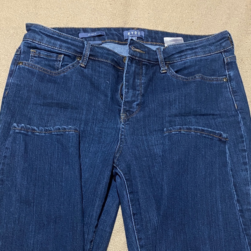 NYDJ Women's Dark Blue Straight Leg Jeans